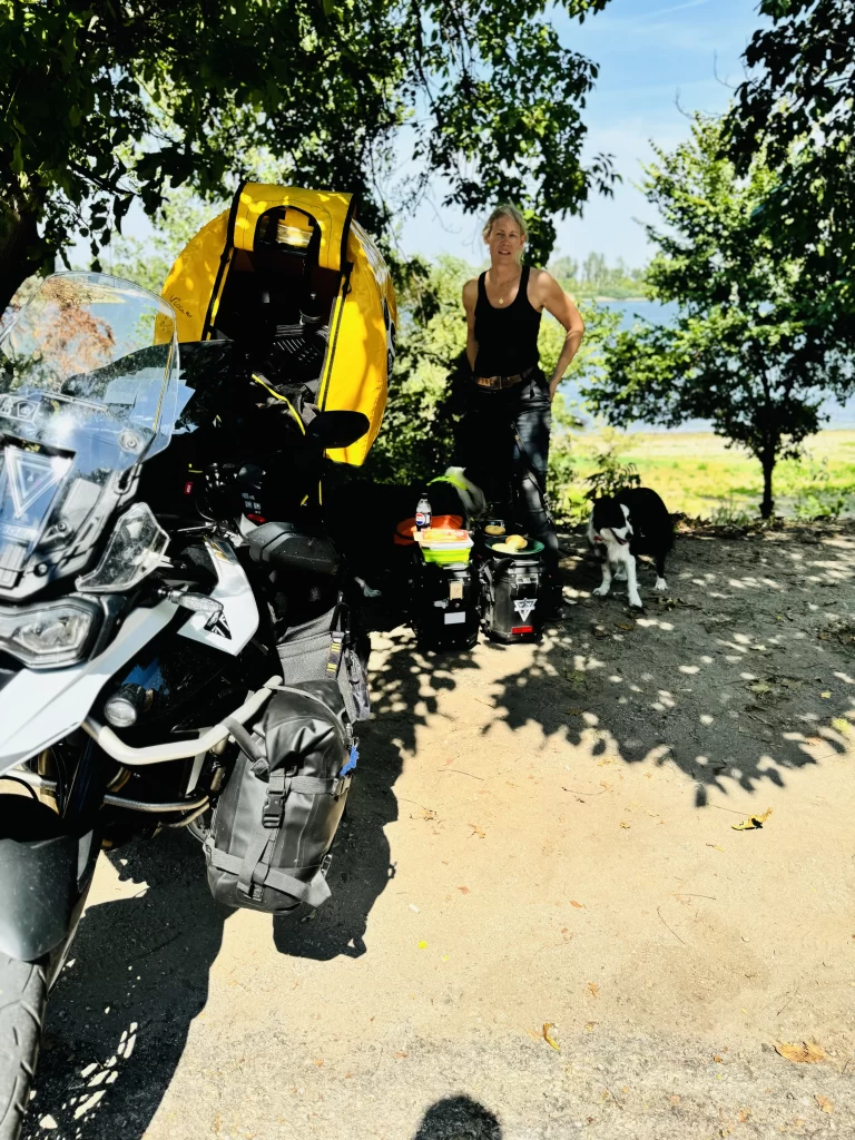 Stopping for a picnic in a Bulgarian layby