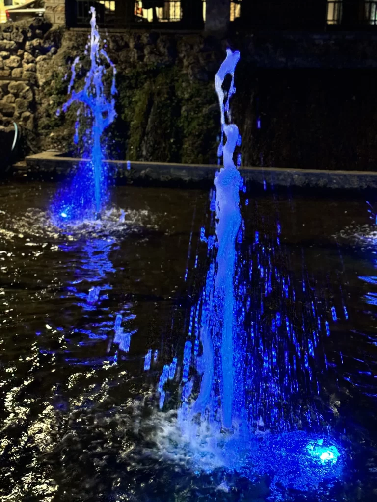 Coloured fountains in Edessa