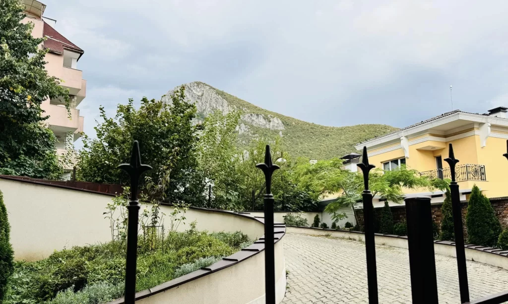 The view from our first accommodation in Bulgaria - Comfort Luxury Apartments in Vratsa. 