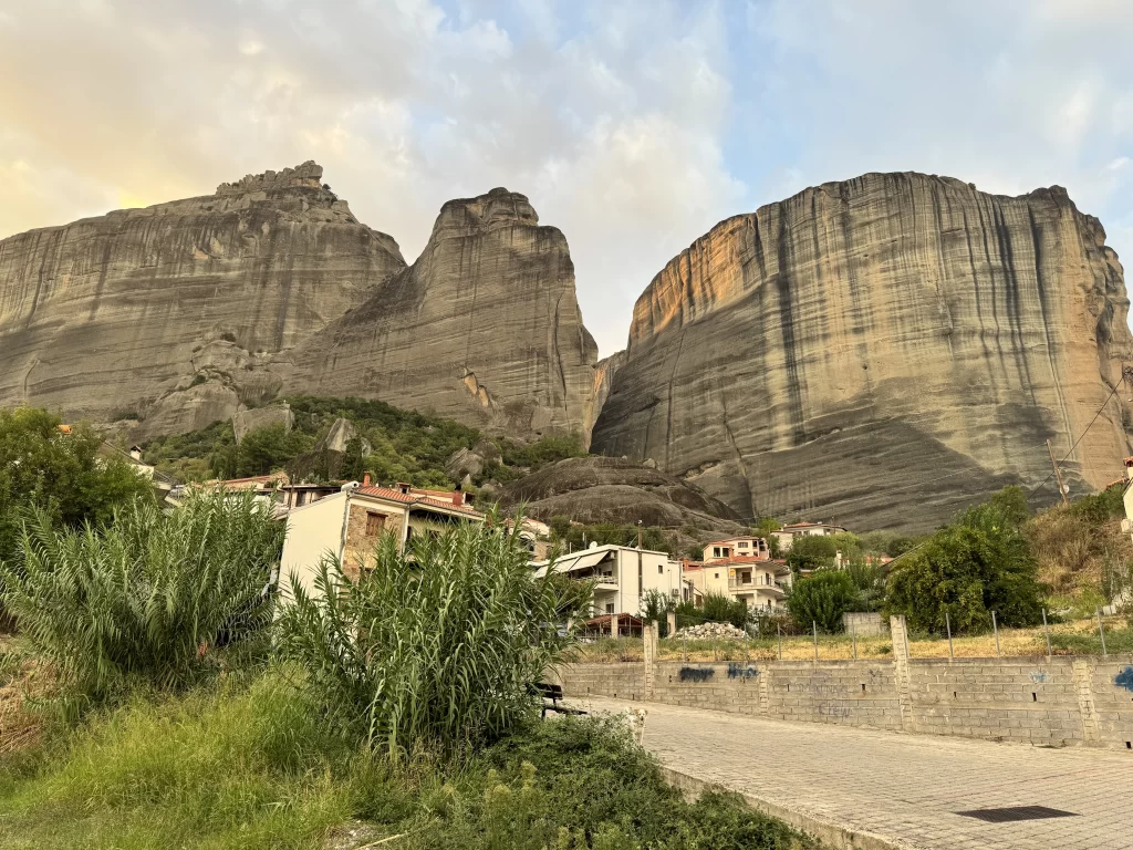 The road up the the Elena Guesthouse in Kalabaka