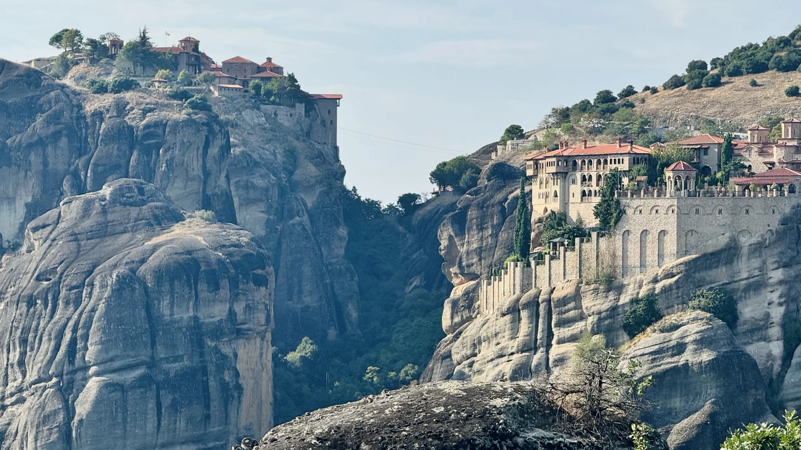 A picture of a monastery in Meteora