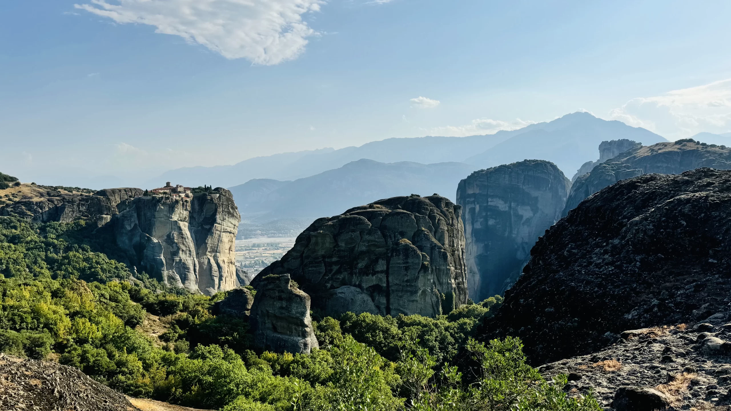 The Meteora landscape