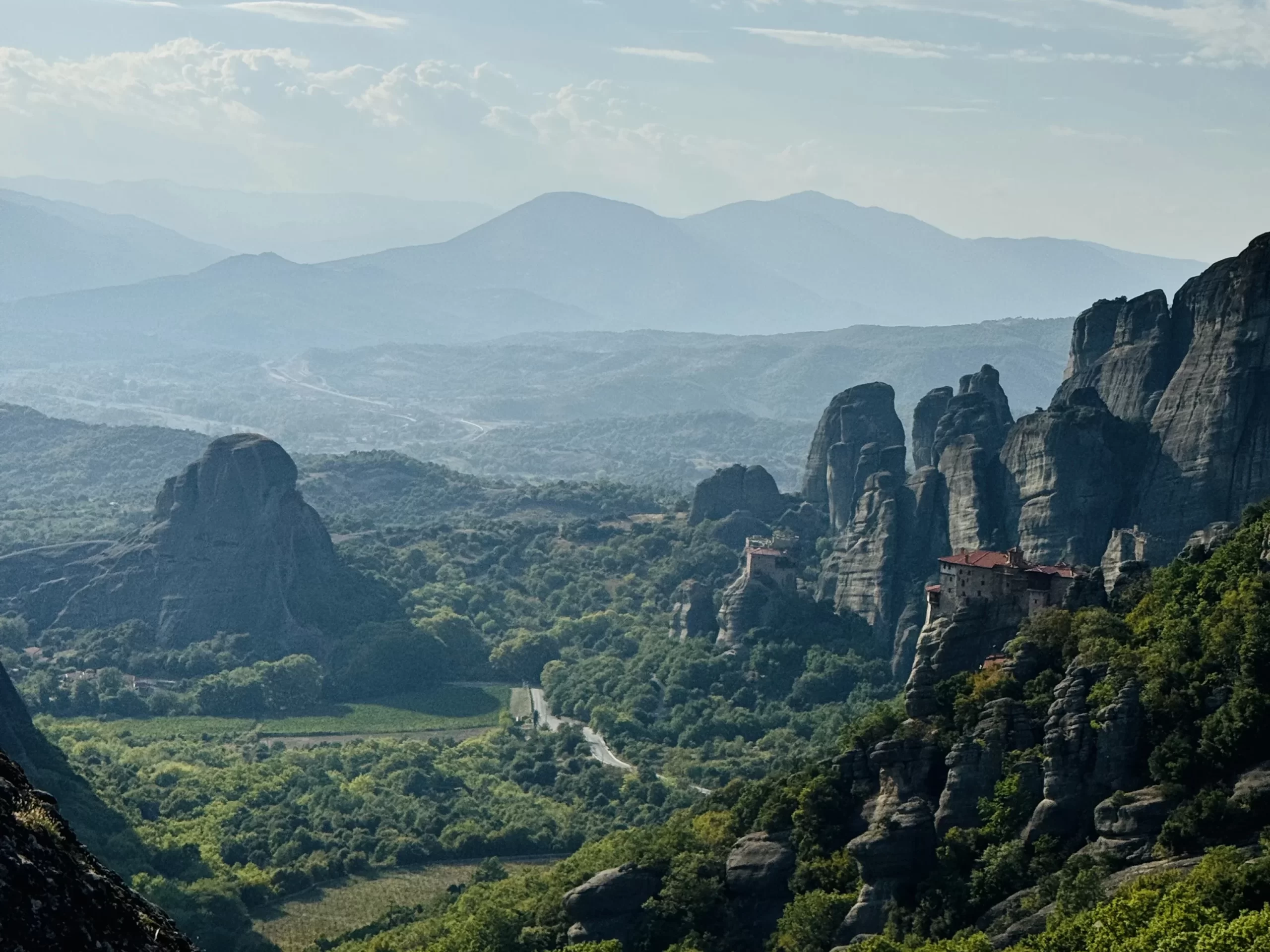 The Meteora landscape