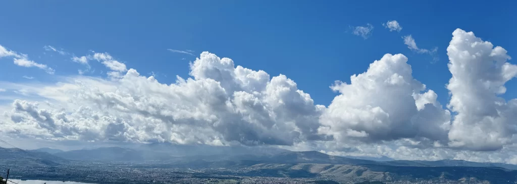 The scenery from the View hotel in Ioannina