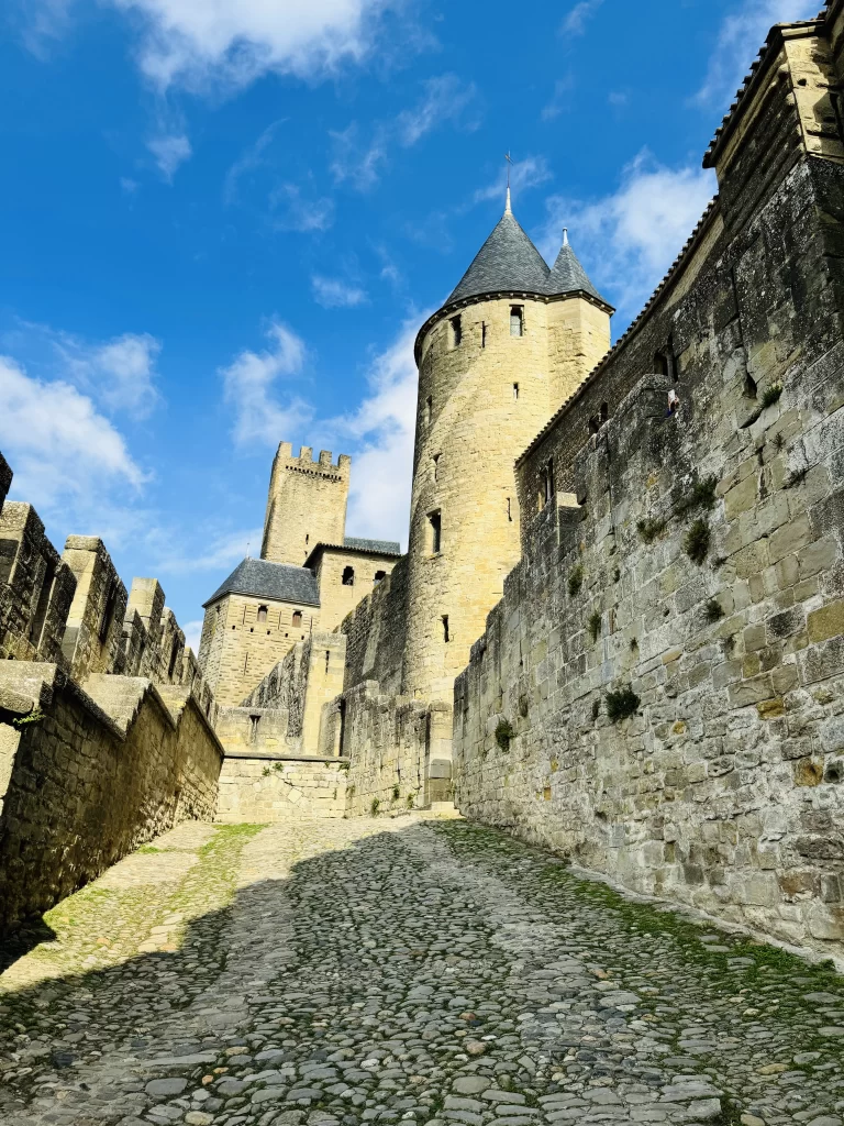 A walkway in The castle at Carcassonne